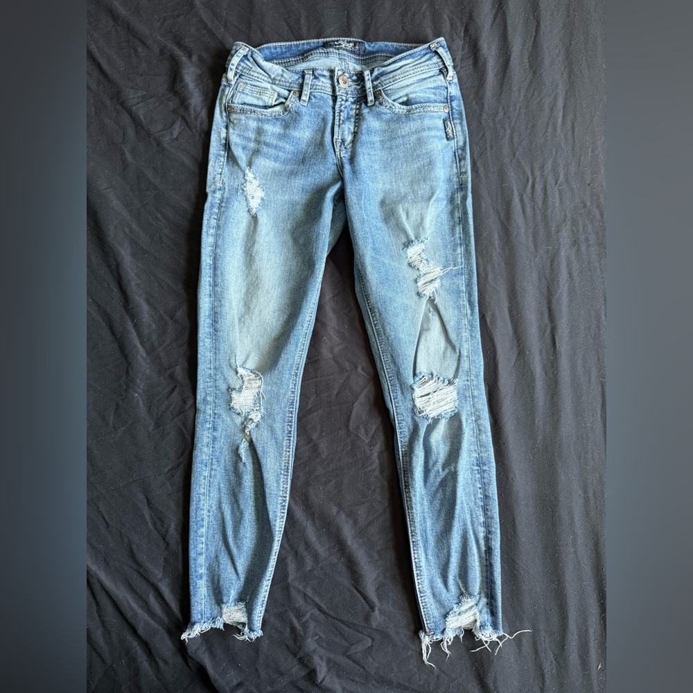 Silver Jeans Suki Skinny Crop Jeans